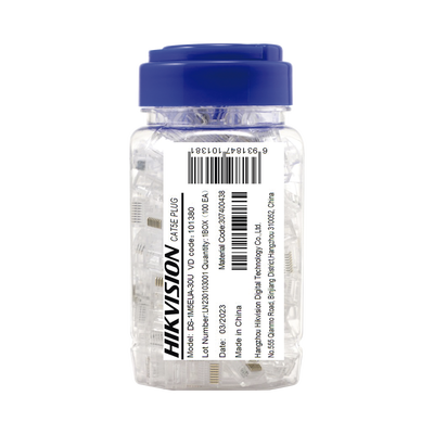 [N4-DS-1M6UA-30U-218788] Bote con 100 Piezas de Plug Modular RJ45 / Cat 6 / Chapado en Oro a 30 Micras / Sin Blindaje / Facil Instalación / Uso Interior / Soporta Norma TIA-568B / Cumple con RoHS 2.0