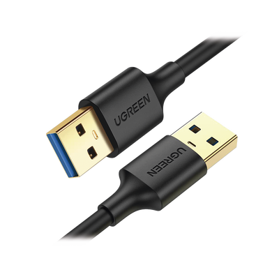 [N4-10370-217211] Cable USB-A 3.0 a  USB-A 3.0 / 1 Metro / Macho a Macho / Conector Niquelado / Núcleo de Cobre Estañado / Blindaje Múltiple / Velocidad 5Gbps / No Requiere Controlador / Compatible con USB2.0 Y USB 1.1