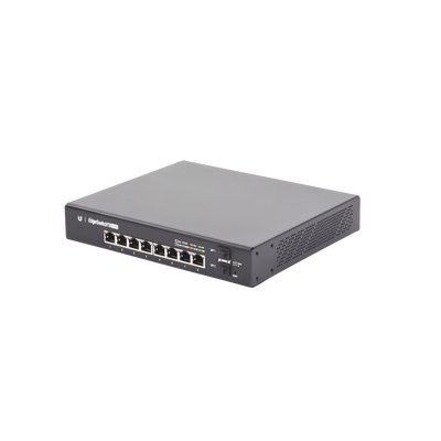 [N4-ES-8-150W-87824] Switch EdgeMAX Administrable de 8 Puertos Gigabit con PoE+/PoE Pasivo 24V + 2 Puertos SFP, 150 W