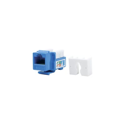 [N4-LP-KJ-505-BU-65956] Módulo Jack Keystone  Cat5e con terminación 110 (Punchdown) para faceplate - Color Azul