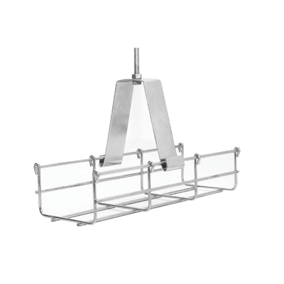 [N4-MG-51-140EZ-77286] Suspensión conjunto 100 mm, para montar la charola desde el techo, con acabado Electro Zinc para varilla de 1/4, 5/16 y 3/8