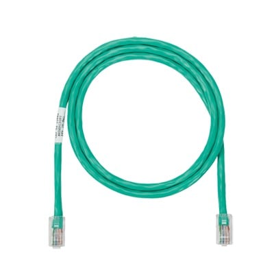 [N4-NK5EPC3GRY-74181] Cable de parcheo UTP Categoría 5e, con plug modular en cada extremo - 1 m. - Verde