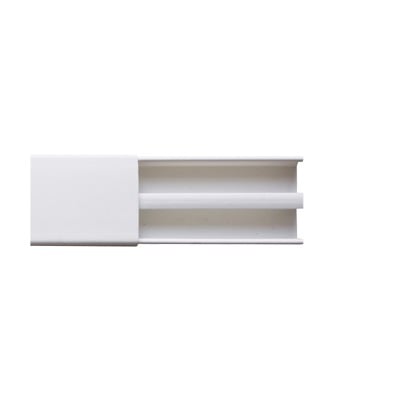 [N4-PT-48-76637] Canaleta blanca dos vías, de PVC auto extinguible,  48 x 16 x tramo 2.5m (6101-01250)