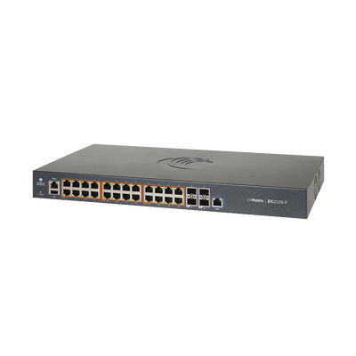 [N4-MX-EX2028PXB-U-230368] Switch cnMatrix EX2028-P capa 3 de 28 puertos (24 PoE Gigabit 802.3af/at, 4 SFP+) administración desde la Nube (MX-EX2028PxB-U)