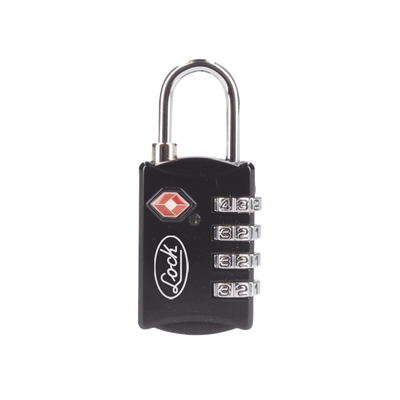 [N4-SYS-54CA-214478] Candado de Combinación Maletero Negro TSA / Medida 30 mm/ / Nivel de seguridad 3 / Discos Programables.