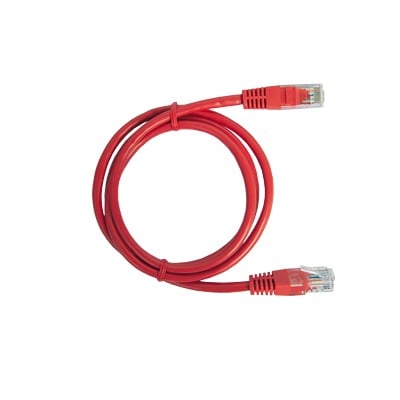 [N4-LP-UT3-100-RD-65916] Cable de parcheo UTP Cat5e - 1 m - rojo