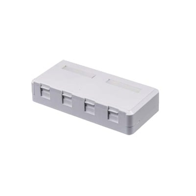 [N4-LP-WP-07B-75336] Caja de pared de 4 puertos sin jack