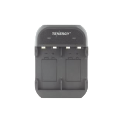 [N4-TN141/B-232494] Cargador rápido de 2 compartimientos para baterías Ni-MH; Aplicable en baterías de 9 V /color negro