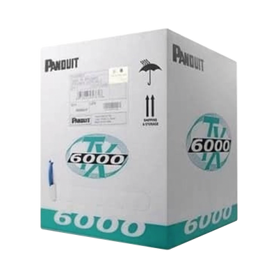 [N4-PUL6004WH-FE-191470] Bobina de Cable UTP 305 m. de Cobre, TX6000™ PanNet, Reelex, Blanco, Categoría 6 Mejorado (23 AWG), LSZH (Bajo Humo, Cero Halógenos), de 4 pares