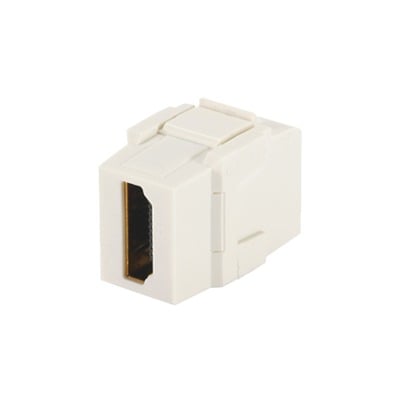 [N4-NKHDMIIW-74304] Módulo Acoplador HDMI 2.0, Hembra a Hembra Tipo-A, Categoría 2, Keystone, Color Blanco Mate