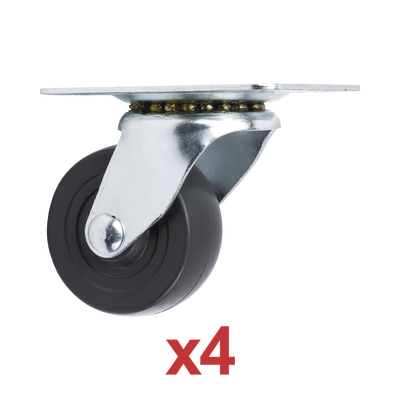 [N4-ROD42.5-28237] Kit de 4 Ruedas Locas para Racks y Gabinetes (Ver Compatibilidad).