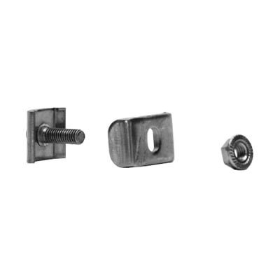 [N4-MG-51-KIT2EZ-77274] Kit 2 para unir tramos de charola, clema mediana, mas tornillo encastardo, con acabado Electro Zinc