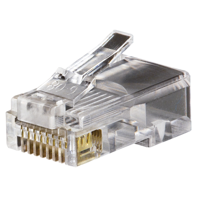 [N4-VDV-826-611-201046] Conectores modulares de datos RJ45/CAT5e, paquete de 100 unidades.