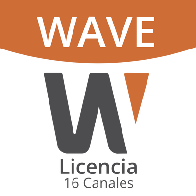 [N4-WAVE-EMB-16-164391] Licencia Wisenet Wave Para 16 Canales  de Grabador Hanwha
