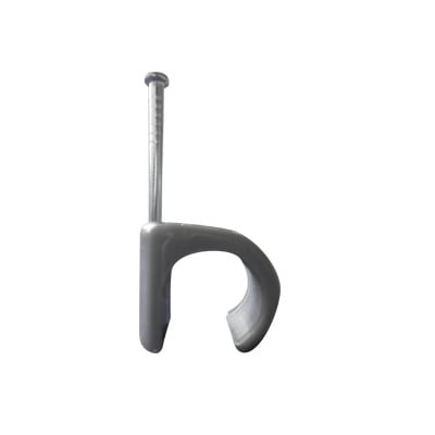 [N4-TC-1420-78363] Grapa para cable redondo de 14mm color gris (100pzs) (3105-00100)
