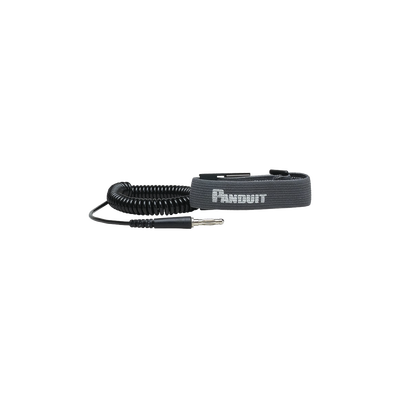 [N4-RGESDWS-141401] Pulsera Anti Descargas Electrostática (ESD), de Tela Ajustable, con Cable en Espiral de 1.82m (6ft)