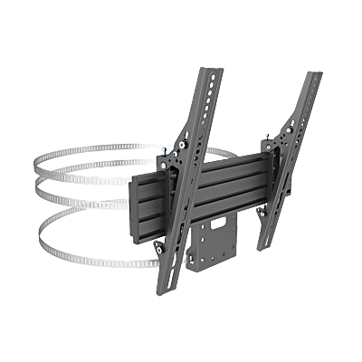 [N4-EMCST400-236049] MONTAJE PARA PANTALLAS DE 32 A 65 PULGADAS EN COLUMNA| VESA 100 X 100 HASTA 400 X 400 | COLOR NEGRO| CAP. MAX 35KG