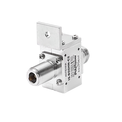 [N4-IS-B50HN-C2-19622] Protector RF Coaxial Para 125 a 1000 MHz Con Ceja Frontal Con Conectores N Hembra en Ambos Lados, 50 Ω
