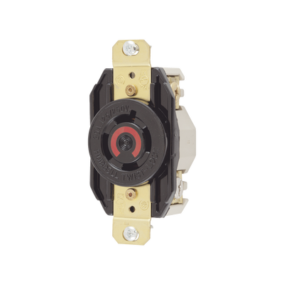 [N4-HUB-HBL-2410-210748] Receptáculo con Bloqueo de Media Vuelta Industrial 20 A 125/250 V CA / 3 Polos 4 Hilos / Nema L14-20R.