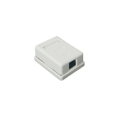 [N4-LP-WP-6036-66001] Caja de pared con 1 puerto Keystone, incluye jack STP Cat5e