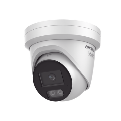 [N4-DS-2CD2347G3-LI2UY-240076] [Dual Light + ColorVu 3.0 + HikAI] Turret IP 4 Megapixel / Lente 2.8 mm / 30 mts IR + Luz Blanca / 2 Microfonos Integrados / Exterior IP67 / WDR 130 dB / ACUSENSE 3.0 / Metal / NEMA 4X / ACUSEARCH