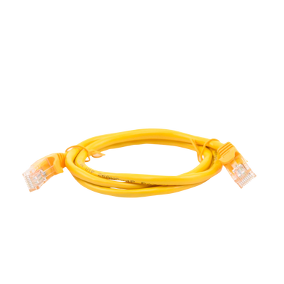 [N4-LP-UT3-100-YE-65914] Cable de parcheo UTP Cat5e - 1 m - amarillo