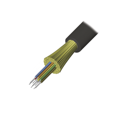 [N4-9GD5R012G-T301A-135715] Cable de Fibra Óptica de 12 hilos, Interior/Exterior, Tight Buffer, No Conductiva (Dielectrica), Riser, Multimodo OM3 50/125 optimizada, 1 Metro