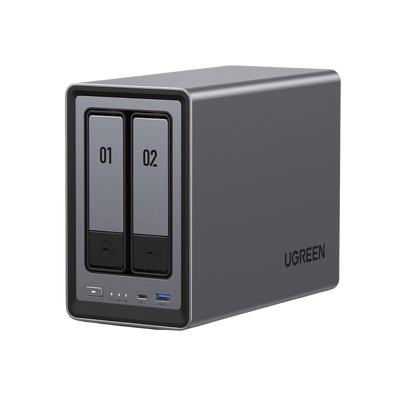 [N4-25242-239397] NASync DXP2800 | SO UGOS Pro |  Intel N100 12th Gen Intel® 4 Core™ | 2 Bahías SATA hasta 48TB | 2-Bahias (M.2 NVMe) hasta 16TB | 8GB DDR5 (Exp. a 16GB) | Ethernet 2.5G  | HDMI 4K | 2* USB2.0 | 1*USB 3.2Gen | 1* USB 3.2Gen2 | 1*USB-C 3.2Ge