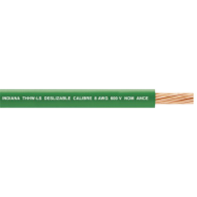 [N4-SLY-312-GRN/100-187585] Cable Eléctrico de Cobre Recubierto THW-LS Calibre 14 AWG 19 Hilos Color Verde (100 metro)
