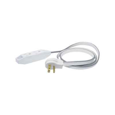 [N4-SYS-136051-166385] Extension electrica plana de 1 metro con clavija aterrizada.