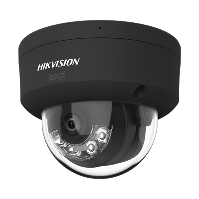 [N4-DS-2CD2167G3-LIS2UY(BLACK)-236084] [Dual Light + ColorVu 3.0 + HikAI] Domo IP 6 Megapixel / Lente 2.8 mm / 30 mts IR + Luz Blanca / 2 Microfonos Integrados / Exterior IP67 / WDR 130 dB / ACUSENSE 3.0 / Metal / NEMA 4X / ACUSEARCH
