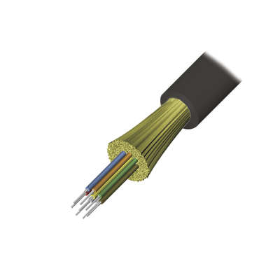 [N4-9GD8P012G-E201A-93581] Cable de Fibra Óptica de 12 hilos, Interior/Exterior, Tight Buffer, No Conductiva (Dielectrica), Plenum, Monomodo OS2, 1 Metro