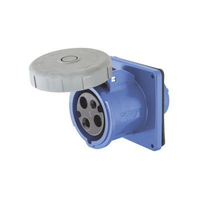 [N4-HUB-HBL-330-R6W-206001] Tomacorriente hermético industrial 30 A, 250 V CA, 2 Polos 3 Hilos, IP 67. Grado Industrial.