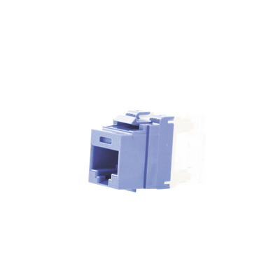 [N4-NKP5E88MBU-74311] Conector Jack Estilo 110 (de Impacto), Tipo Keystone, Categoría 5e, de 8 posiciones y 8 cables, Color Azul