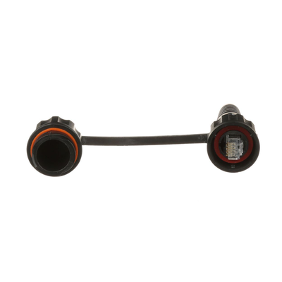 [N4-MPSI588T-184265] Conector Plug RJ45 de Uso Industrial Blindado, Categoría 5e, 24AWG, Con Tapa Protectora, Protección IP67