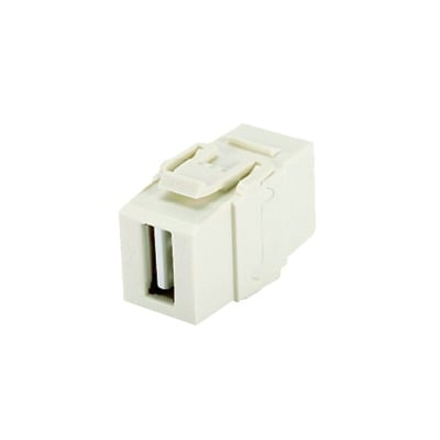 [N4-NKUSBAAIW-74364] Módulo Acoplador USB 2.0, Hembra a Hembra, Tipo Keystone, Color Blanco Mate