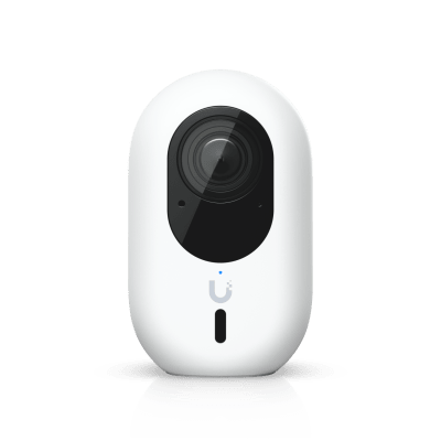 [N4-UVC-G6-INS-W-240818] Cámara UniFi Protect G6 Instant con WiFi, 4K, Sensor de Imagen 8MP 1/1.8", Multi-TOPS AI, Audio Bidireccional, Visión Nocturna IR, Protección IPX5, Reconocimiento Facial y de Matrícula