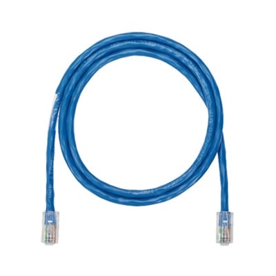 [N4-NK5EPC3BUY-74180] Cable de parcheo UTP Categoría 5e, con plug modular en cada extremo - 1 m. - Azul