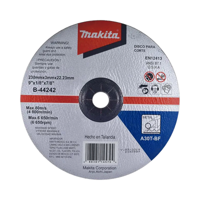 [N4-B-44242-230584] Disco de corte para metal de 9"