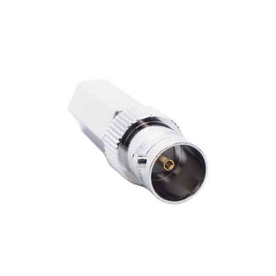 [N4-RFB-1722-27831] Conector BNC Hembra en 75 Ohm, Tipo Roscable para cable Coaxial RG-59/U, Níquel/ Plata/ Delrin.