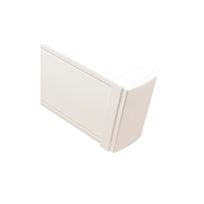 [N4-TEK-100-F-76634] Tapa final en color blanco de PVC auto extinguible,  para canaleta TEK100 (5591-02001)
