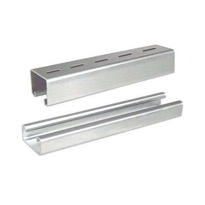 [N4-UNP-4X4-U10-EZ-77281] Unicanal Perforado, 4x4, 3000 mm, acabado ElectroZinc