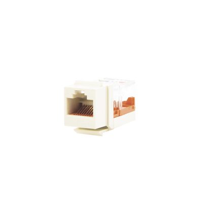 [N4-NK5E88MIWY-74155] Conector Jack Estilo Leadframe, Tipo Keystone, Categoría 5e, de 8 posiciones y 8 cables, Color Blanco mate