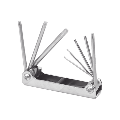 [N4-SYS-ALLFTN8-170577] Juego de 8 llaves hexagonales Torx® tipo navaja, estuche metálico.