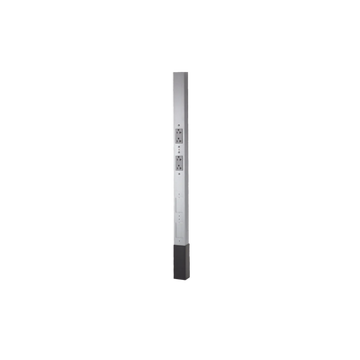[N4-HUB-HBL-PPO-AAL-226311] Poste de Servicio Aluminio de 10 ft 2" / Blanco con 4 Oficios.