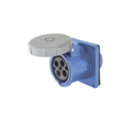 [N4-HUB-HBL-460-R9W-229009] Receptáculo Hembra Pin and Sleeve Trifásico / 60 A 250 VCA 3 Fases / 3 Polos 4 Hilos / Hermético / Grado Industrial.