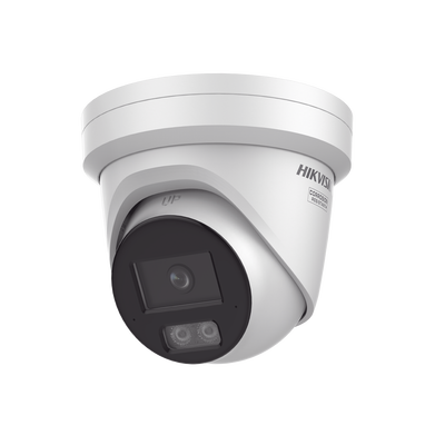 [N4-DS-2CD3347G3-LISU-240193] Turret IP 4 Megapixel / Imagen a color 24/7 / Lente 4 mm / Luz Blanca 40 mts / Exterior IP67 / Micrófono Integrado / WDR 120 dB / Audio y Alarma / Onvif / MicroSD