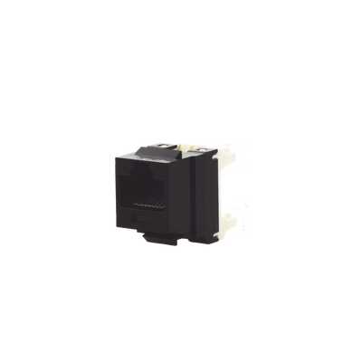 [N4-NKP5E88MBL-74310] Conector Jack Estilo 110 (de Impacto), Tipo Keystone, Categoría 5e, de 8 posiciones y 8 cables, Color Negro