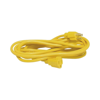 [N4-SYS-136172-175851] Extensión Eléctrica de Uso Rudo Aterrizada 7.6 metros / 127 V CA 10 A Máximo / Color Amarillo.