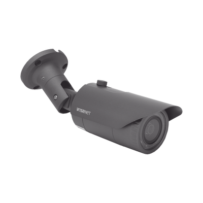 [N4-QNO-6022R-171470] Cámara IP Tipo Bala Antivandálica 2 Megapíxel / Lente 4 mm / IR 25M / WDR 120db / Exterior IP66 / H.265 & WiseStream